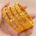 24K Gold Plated Filigree Bangles