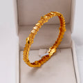 Gold Plated Fan Design Bangle