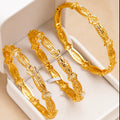 Gold Plated Floral Filigree Bangles