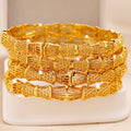 Gold Plated Bangle Set – Trendy Everyday Stack